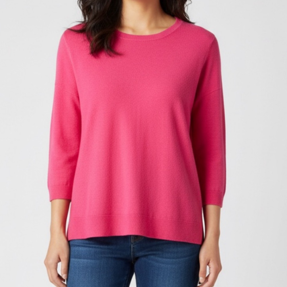 Cotton blend top pink Medium
